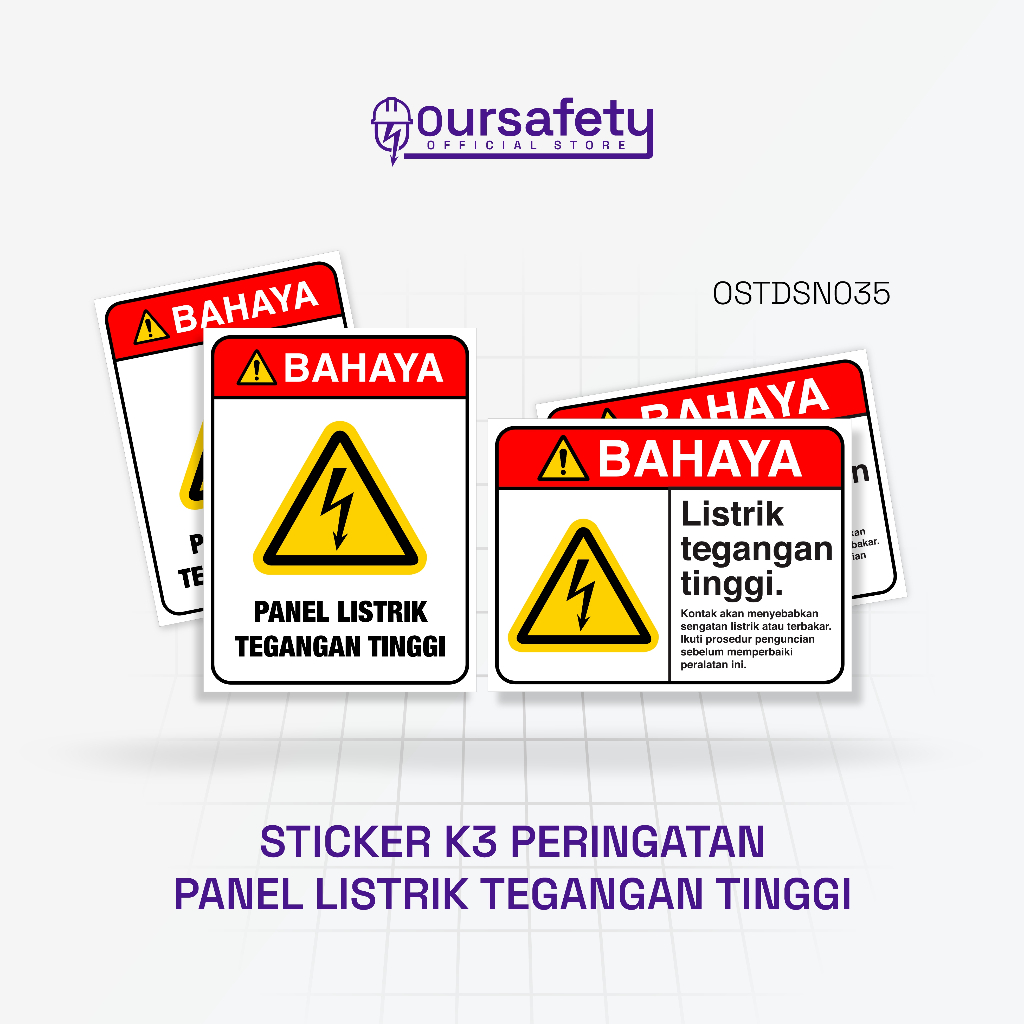

Stiker K3 Panel Listrik Tegangan Tinggi