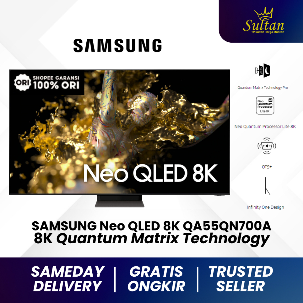 [EX-DISPLAY] SAMSUNG 55" Neo QLED 8K QN700A Smart TV QA55QN700AKXXD Quantum Matrix Technology OTS+