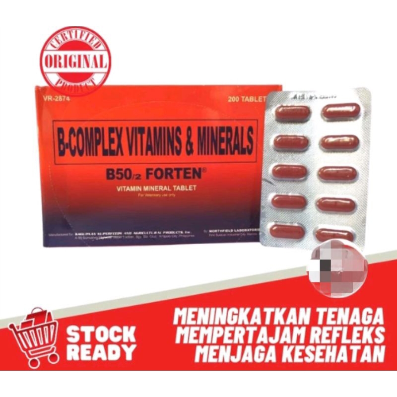 B50 Forten B-Complex Extra Vitamin Ayam Laga