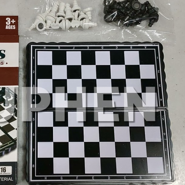 Mainan Catur Magnet - Catur mini - Pocket Chess