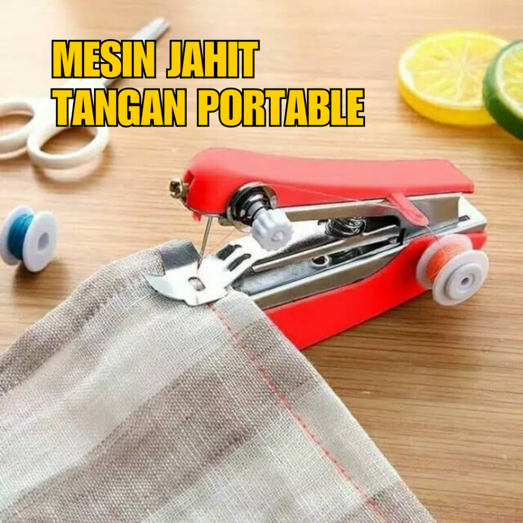 Mesin Jahit Tangan Mini Stapless Portable Mesin Jahit Kecil Stapless Baju Celana