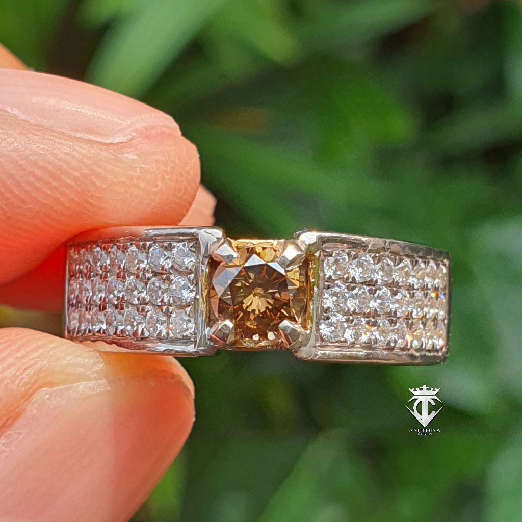 Premium Batu Natural HQ Fancy Color Diamond Berlian 0.52 Ct CGL Certified