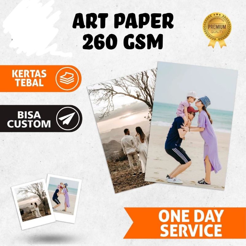 CETAK ART PAPER / ART CARTOON A3+ SEHARI JADI