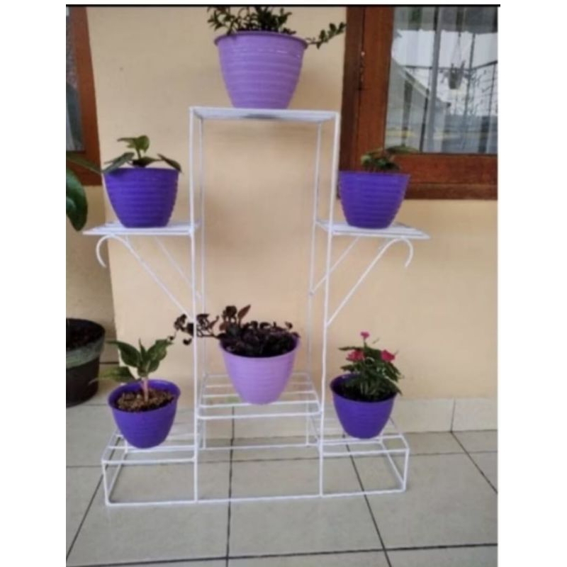 standing pot bunga besi//standing pot bunga model  baru huruf A tinggi 70