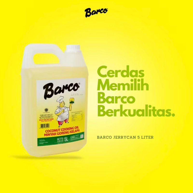 

Barco minyak kelapa 5L jerigen / coconut oil 5L