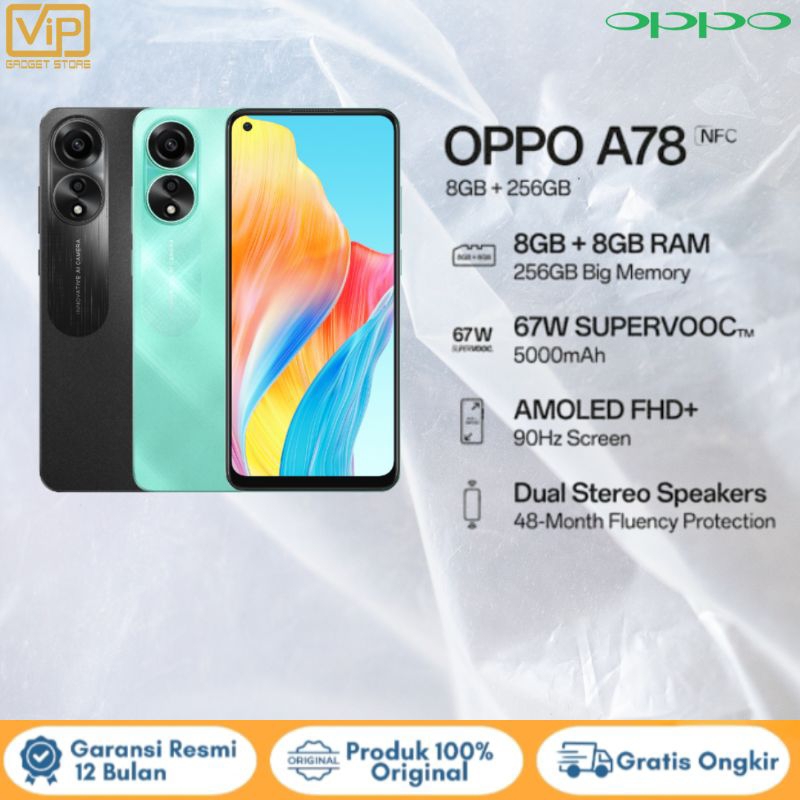 OPPO A78 4G RAM 8+8/256GB