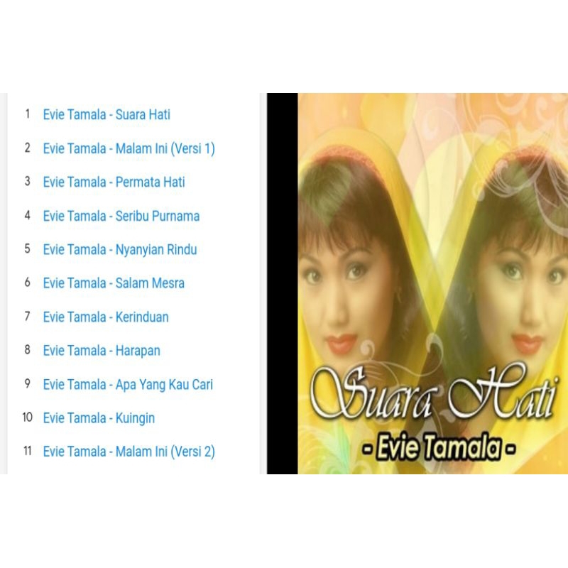 evie tamala cd album suara hati 1997