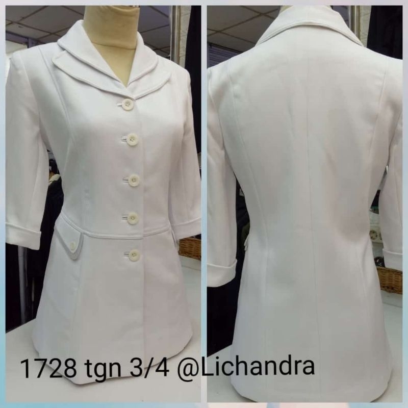 Seragam lichandra/stelan putih rok/atasan putih/blazer kerja