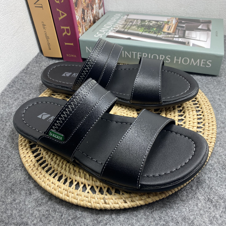 Sandal Kulit Pria Sandal Slop Terbaru Kekinian