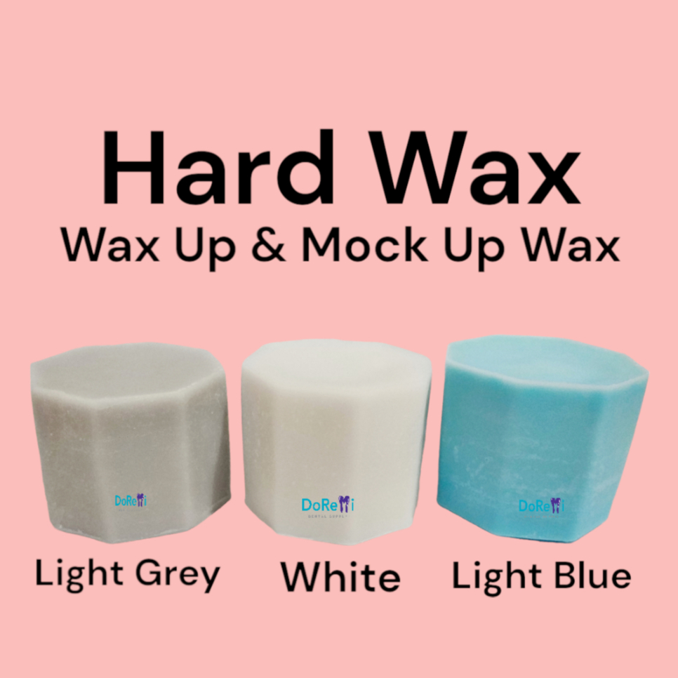 Mock Up & Wax Up Hard Wax Light Grey, White & Light Blue  Color 100 gr.