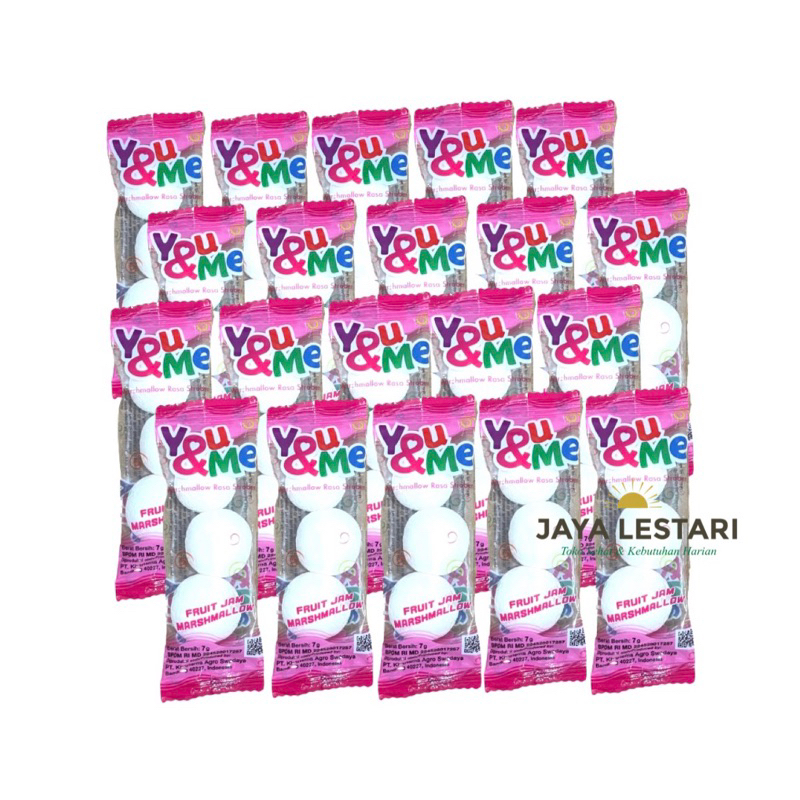 

You & Me Fruit Jam Marshmallow (Isi 20/Pack) (7gx20)