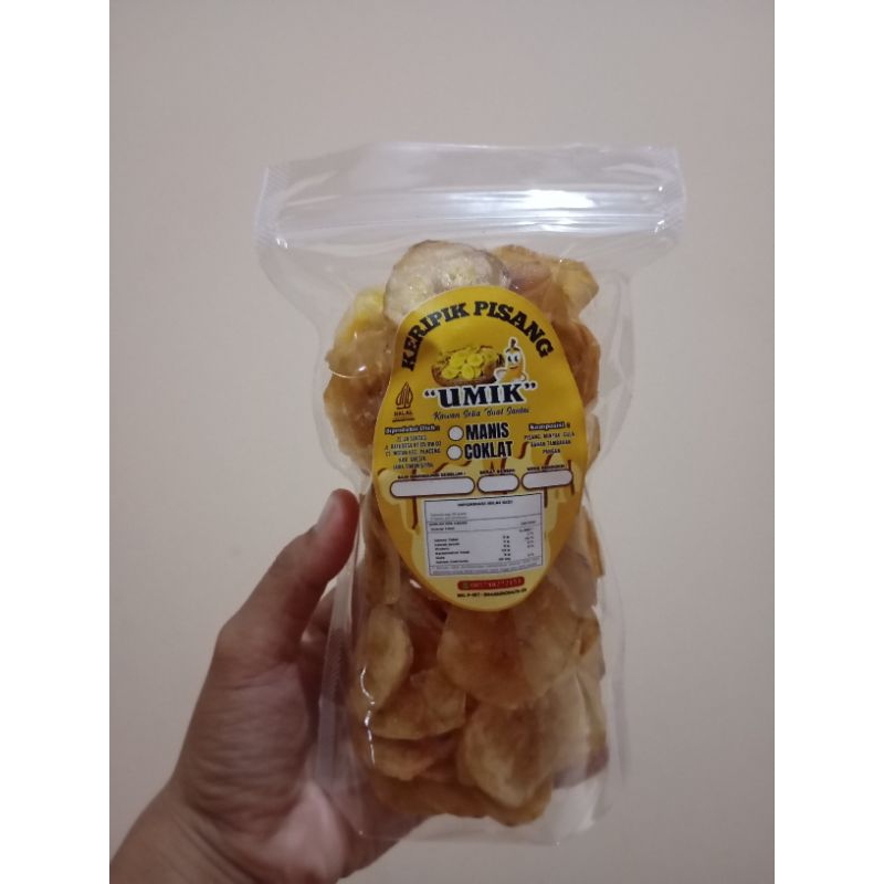 

KERIPIK PISANG UMIK MANIS KEMASAN 90gram