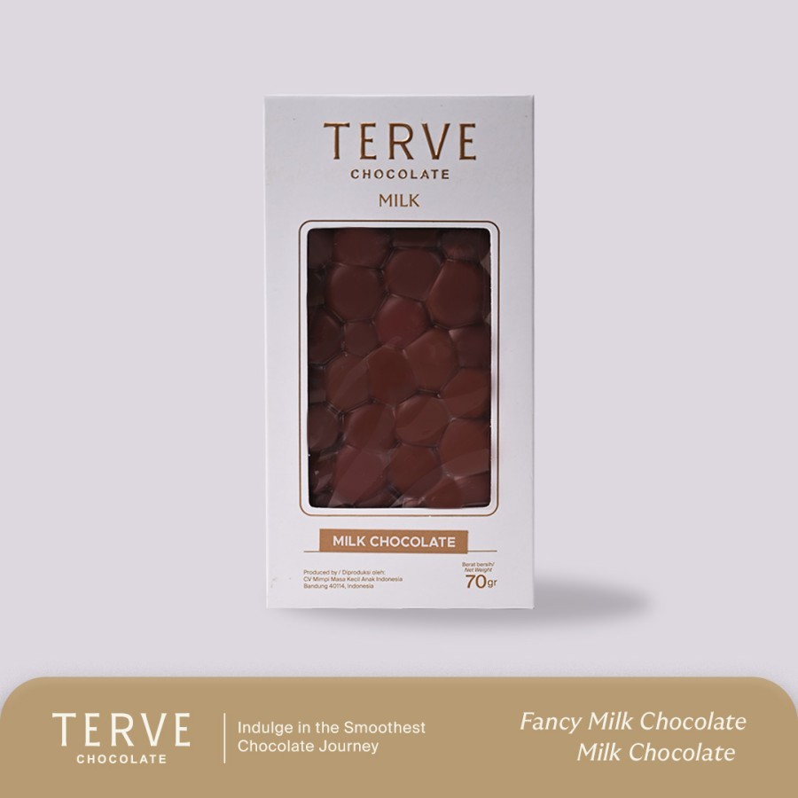 

Terve Fancy Milk Chocolate Bar - 70 gr