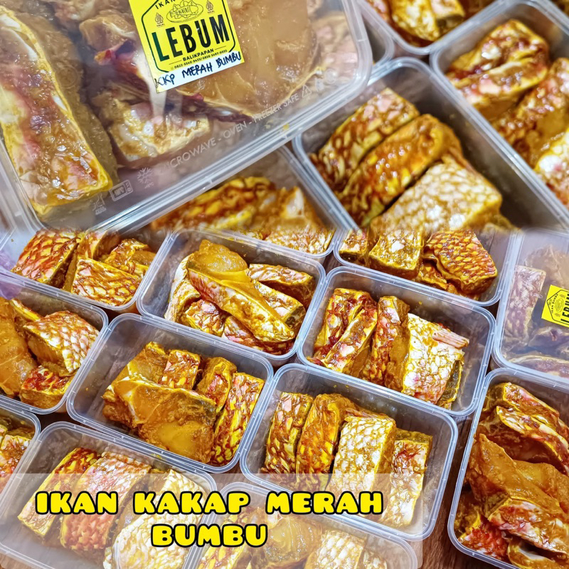 

(Ready Balikpapan) Ikan Kakap Merah Bumbu siap goreng fresh frozen isi 7 potong