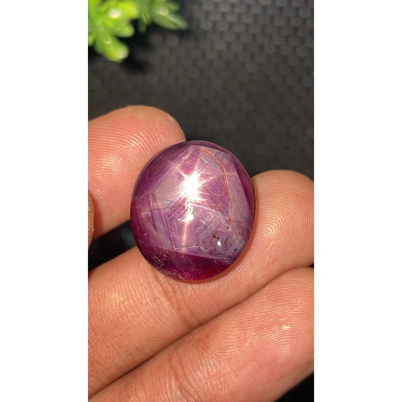 Natural Ruby star no heat kualiatas bagus