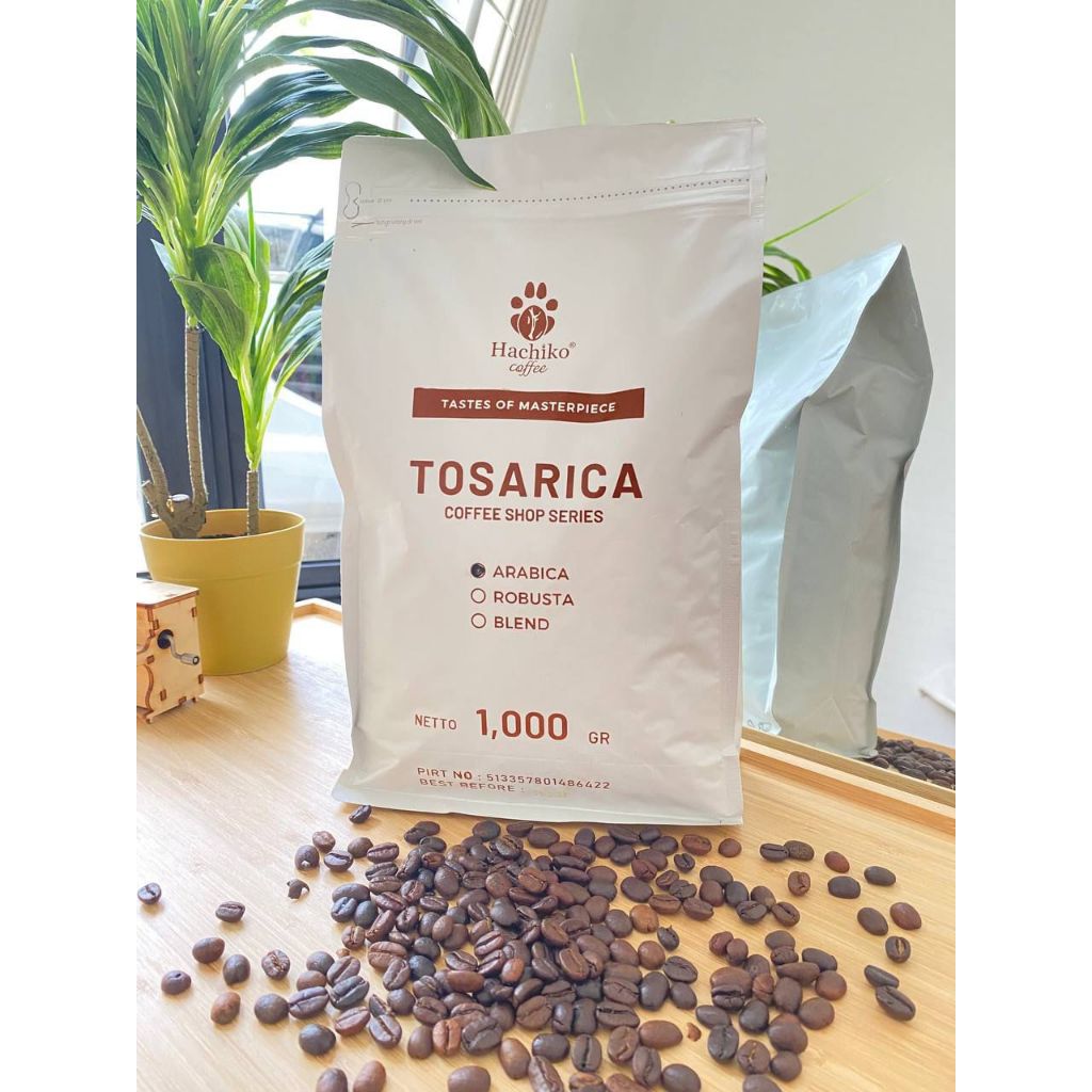 

Kopi Robusta Arabica Kopi Bubuk Kopi biji Hachiko Kopi Strong Hachiko coffe Kemasan 1 KG