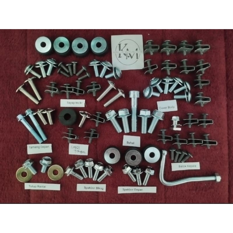 COD Baut Satria Hiu Lumba Fullset-Baut Suzuki Satria 2 tak-Baut Body Lengkap Satria hiu lumba