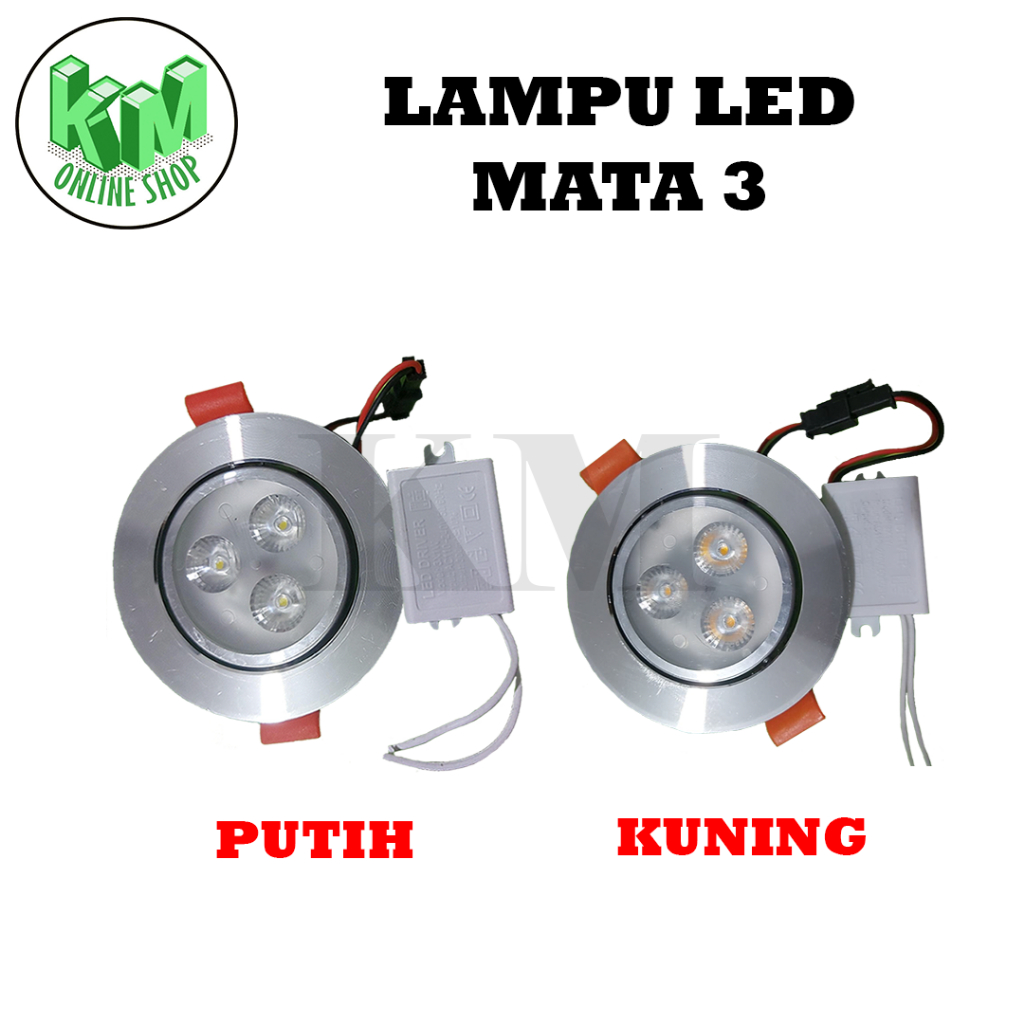Lampu Downlight led 3 watt downlight panel led 3 mata downlight