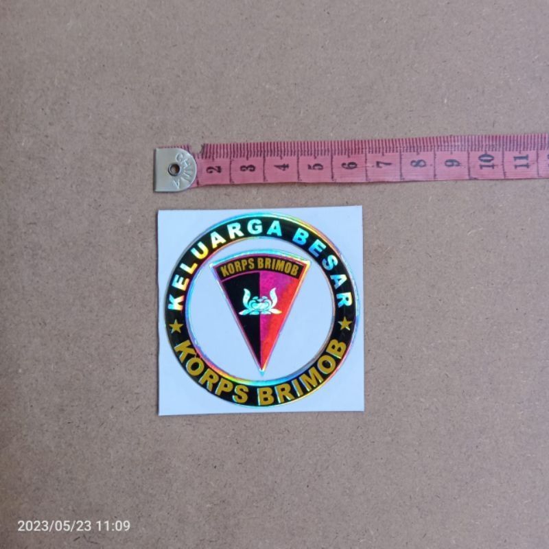 

stiker BRIMOB timbul, sticker keluarga besar korps bahan timbul
