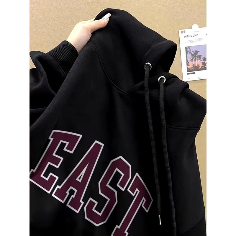 DEWISHEN Hoodie Sweter Wanita Oversize Huruf Korean Style Baju Wanita Kekinian / Baju Wanita/Sweter