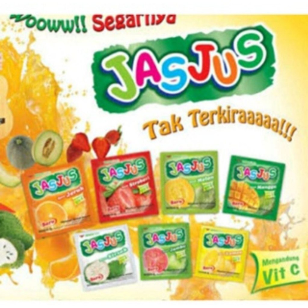 

Jas Jus Aroma buah yang harum Terdapat beberapa varian Rasa - Stroberi