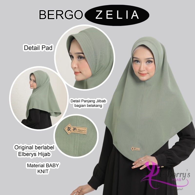 HIJAB EL BERRYS ZELIA // HIJAB INSTAN // HIJAB GROSIR MURAH KEKINIAN