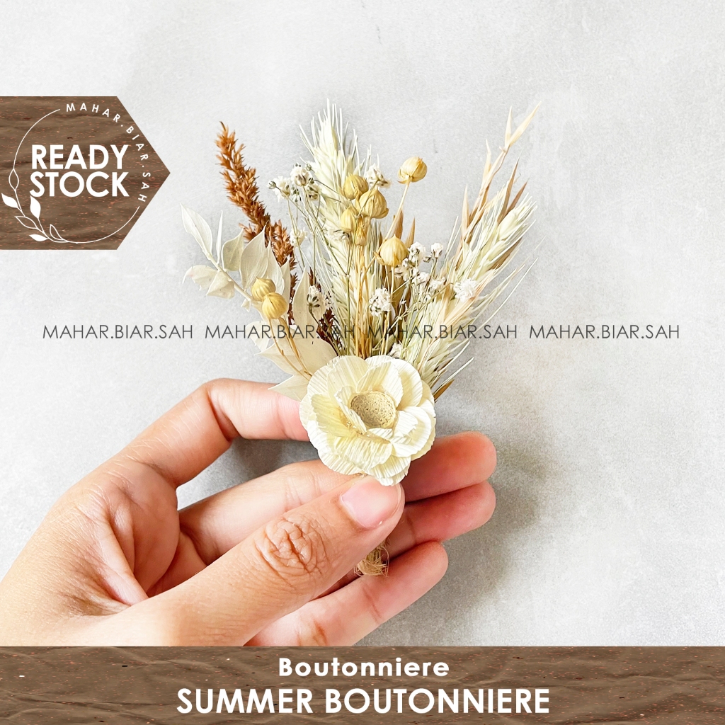 RS Summer Boutonniere Groomsman / Wedding / Bros Jas