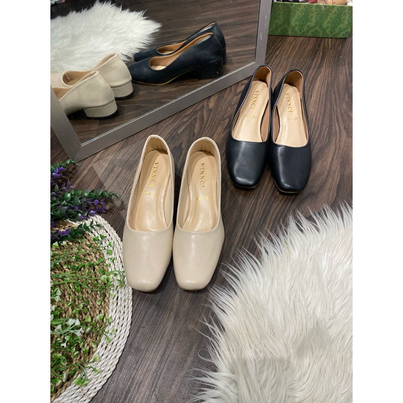 Sepatu wanita kerja sepatu basic pansus pantofel sepatu kerja polos kekinian