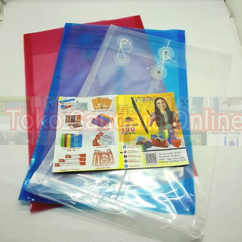 

Paket Murah 3 Pcs Map Tali Plastik / Map Business File / Bisnis File Harga Grosir