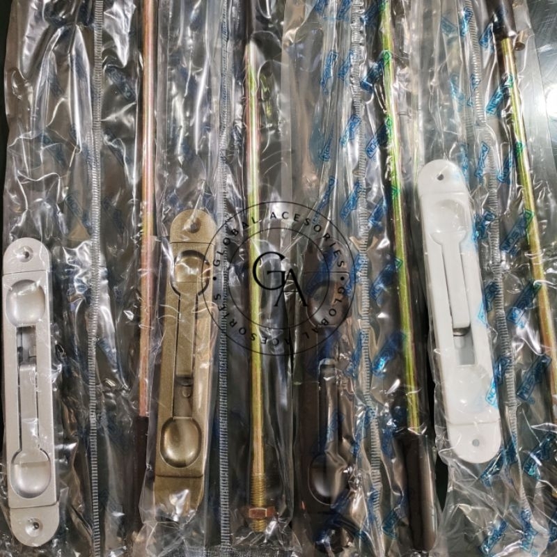 Flush Bolt Pintu Dekson / Grendel Tanam Aluminium