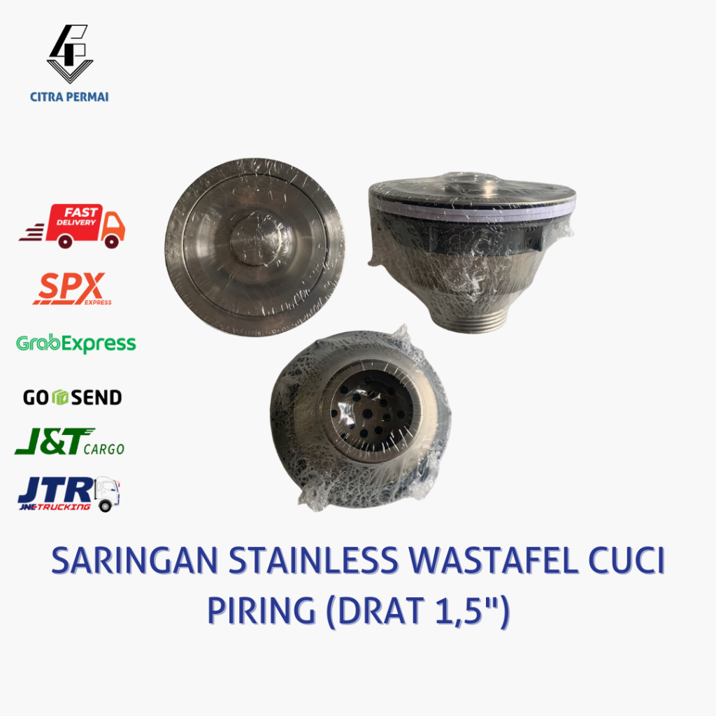 SARINGAN AFUR STAINLESS WASTAFEL CUCI PIRING (DRAT 1,5") / SARINGAN WASTAFEL CUCI PIRING / AFUR WAST