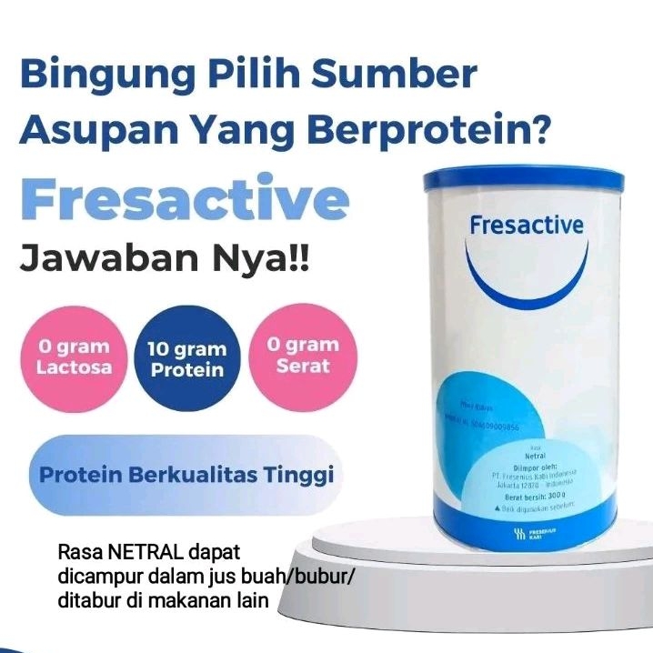 

Fresactive PROTEIN BUBUK /WHEY Tinggi PROTEIN Buatan Jerman susu Fresh active