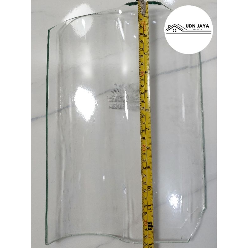 Thebettles Atap Genteng Kaca Morando Mantili Jumbo Tebal 5Mm Panjang 32.5Cm Lebar 22Cm Jarak Reng