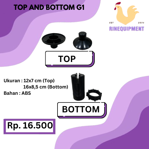 top&bottom Kaki dan Adjuster Slat Plastik 1 Set Alas Lantai Kandang Ternak Ayam