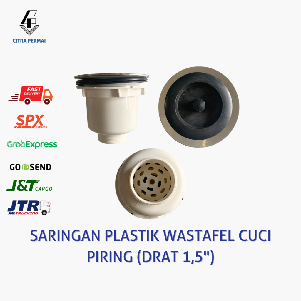 SARINGAN AFUR PLASTIK WASTAFEL CUCI PIRING (DRAT 1,5") / SARINGAN WASTAFEL CUCI PIRING / AFUR WASTAF