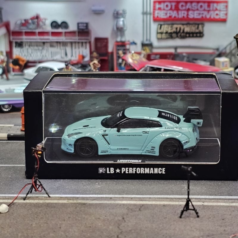 LB performance Nissan GTR R35 35gt lbwk lb super slihouette lomianki tiffany mini gt CM ignition mod