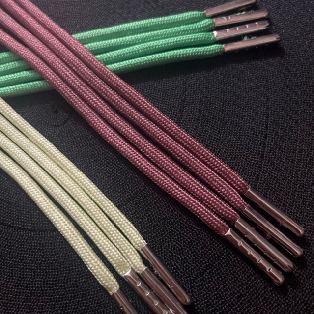 Tali sepatu macam-macam warna Bulat 5mili panjang 60cm-200cm