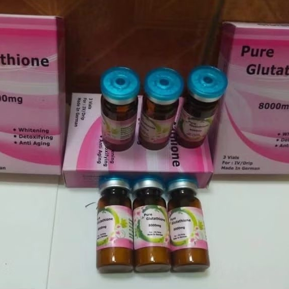 (ECERAN) PURE GLUTATHIONE TUTUP VIAL BIRU (ECER) PURE GLUTATHIONE 8000MG PURE PINK ORIGINAL