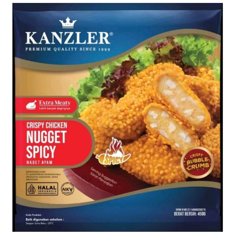 

Kanzler Chicken Nuget Crispy Spicy 450gr