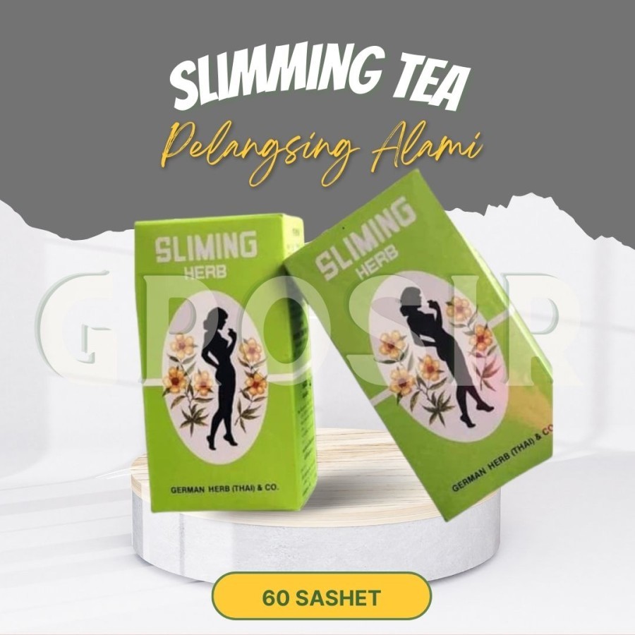 

Minuman Sliming Herb Tea - Teh Herbal Hijau Pelangsing Alami 60 Sashet - Halal