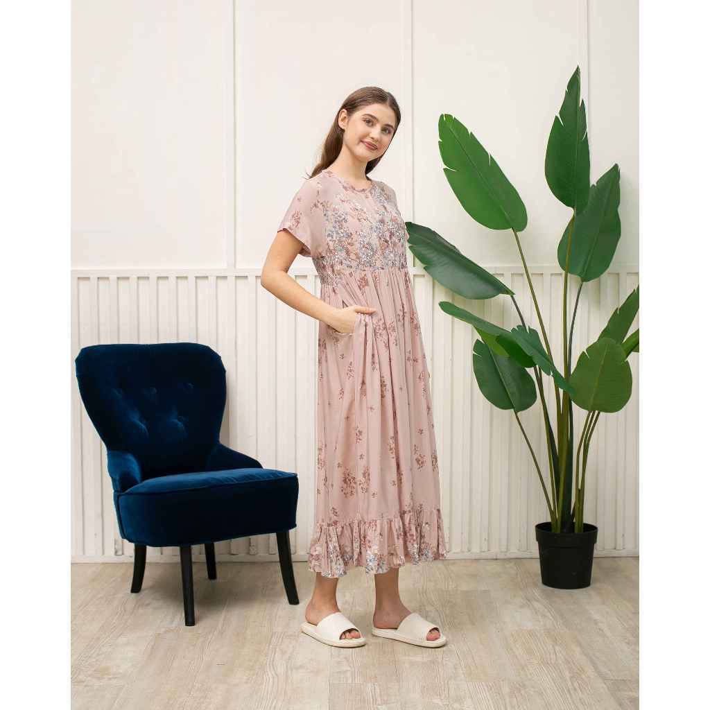 Daster Premium / khalifs.sleepwear / Liana Nude