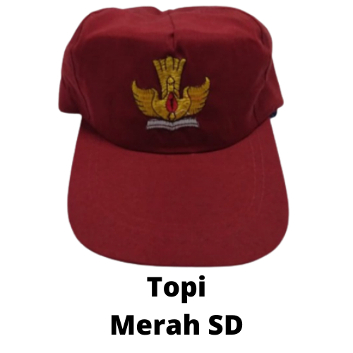 TOPI SEKOLAH SD MERAH TOPI MERAH SD