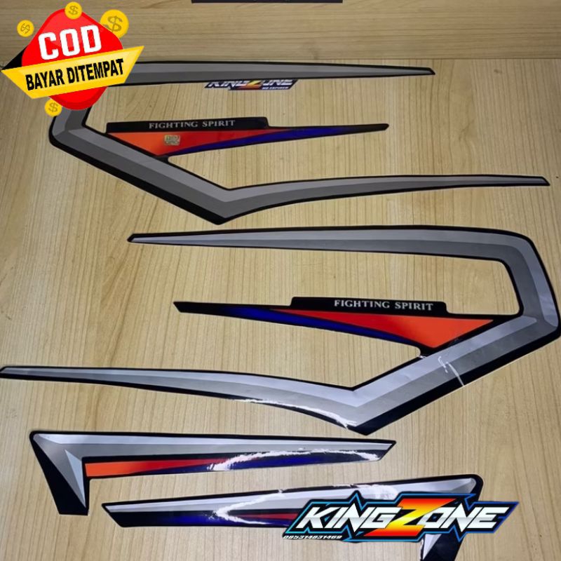 STRIPING STIKER RX KING RXKING TAHUN 2001 HITAM KUALITAS ORIGINAL