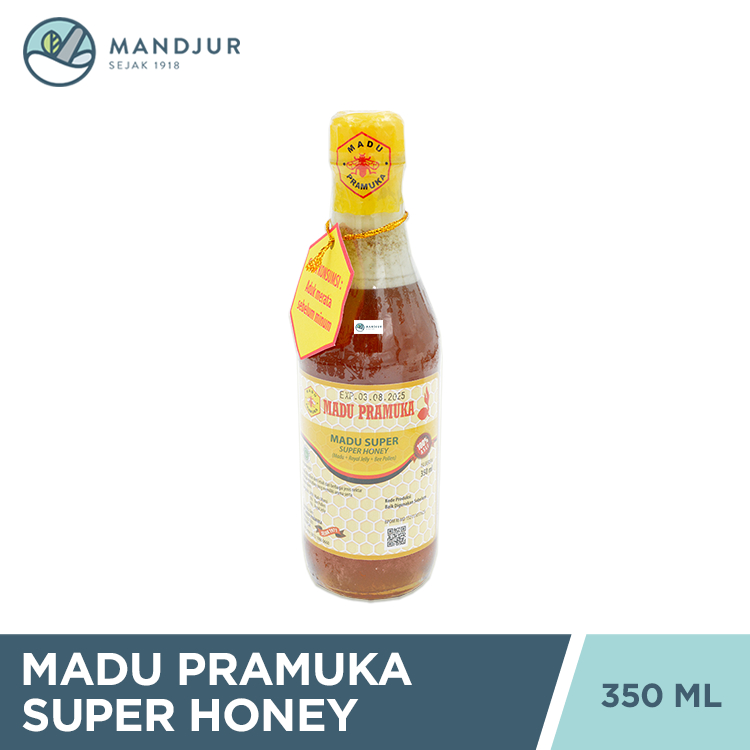 

Madu Pramuka Super 350 mL - Madu Alami + Bee Pollen + Royal Jelly