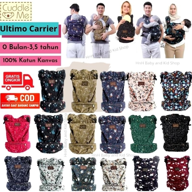 Gendongan Bayi Cuddle Me Cuddleme Ultimo Carrier Motif SSC Hipseat Ergonomis