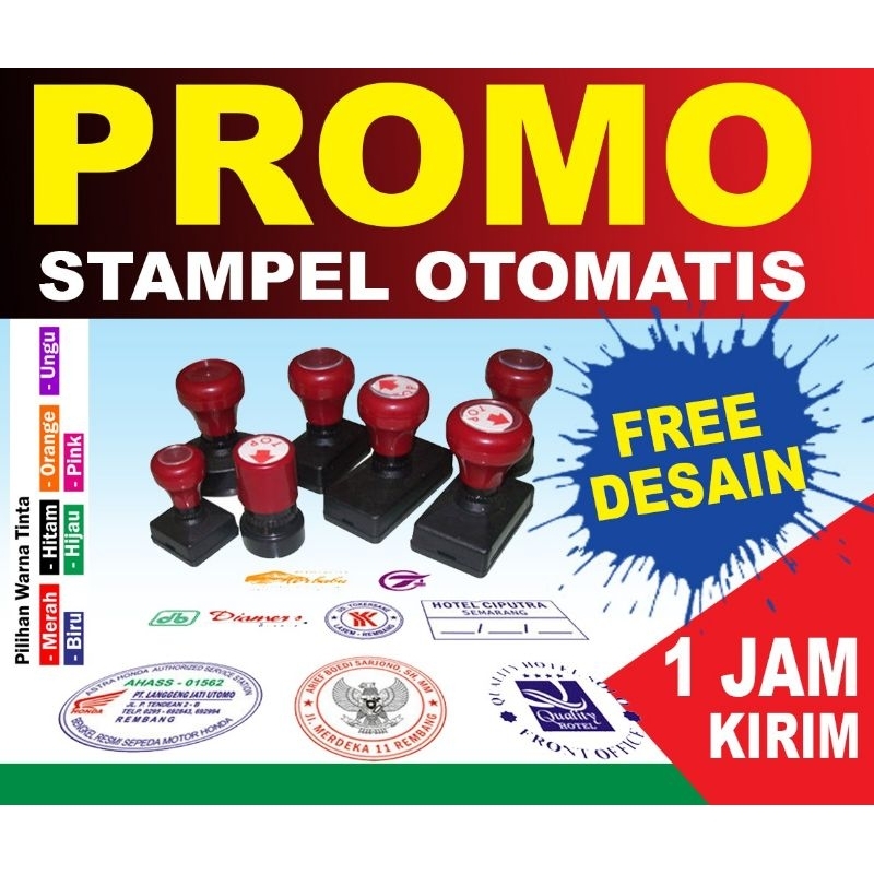 Stempel Otomatis | Stempel Warna | Stempel Flash | Cap Stempel