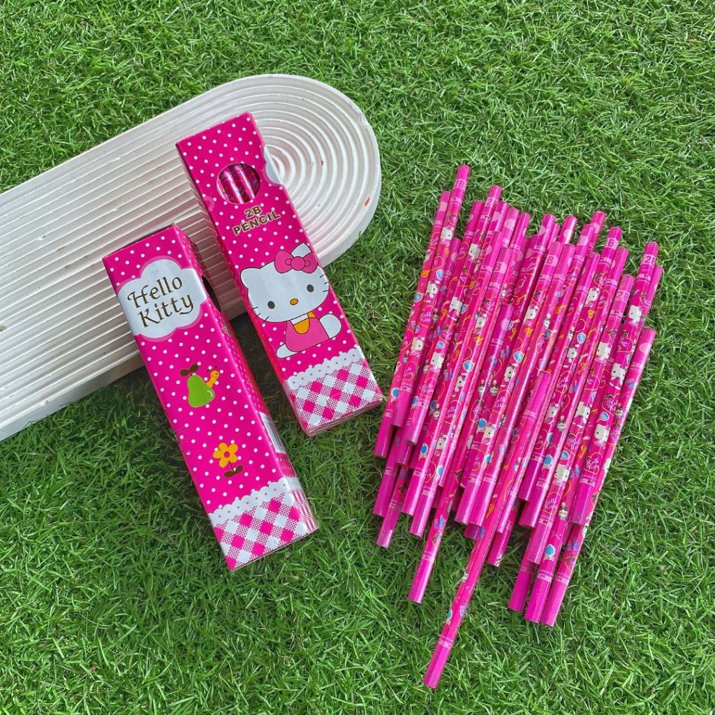 

36pcs Pensil 2B Kayu Gambar Hello Kitty Pink Motif Cewek Cowok Alat Tulis Pencil Stationery Menulis Menggambar Kertas Perlengkapan Sekolah Gambar SD TK SMP SMA Anak Laki Perempuan Bagus Boy Girl School Berkualitas Murah Termurah Pentacle Malang