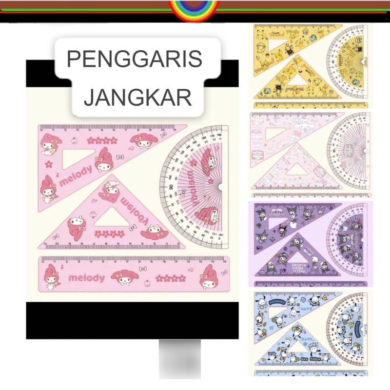 

SET PENGGARIS JANGKA BUSUR SANRIO ANIME | PERLENGKAPAN ALAT TULIS SEKOLAH | ATS | ATK | ALAT TULIS SEKOLAH | PENGGARIS LUCU | GARISAN BUSUR | PENGGARIS SEGITIGA | KUROMI | POCACCO | CINAMORROL | MELODY | POKEDBMON | PIKACHU |DB