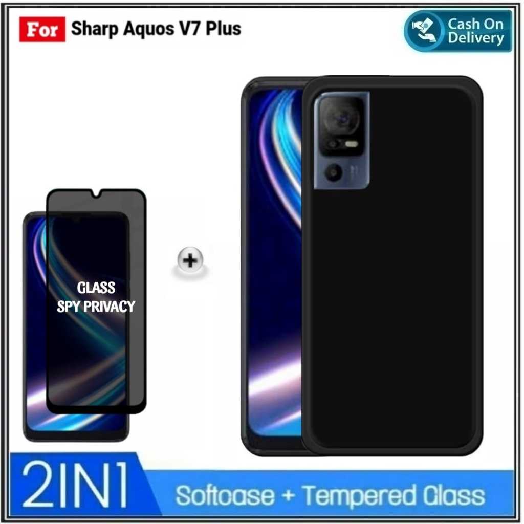 Naysila Naymila Paket Case Sharp Aquos V7 Plus Casing Premium Softcase Slim Exellent Slim Matte