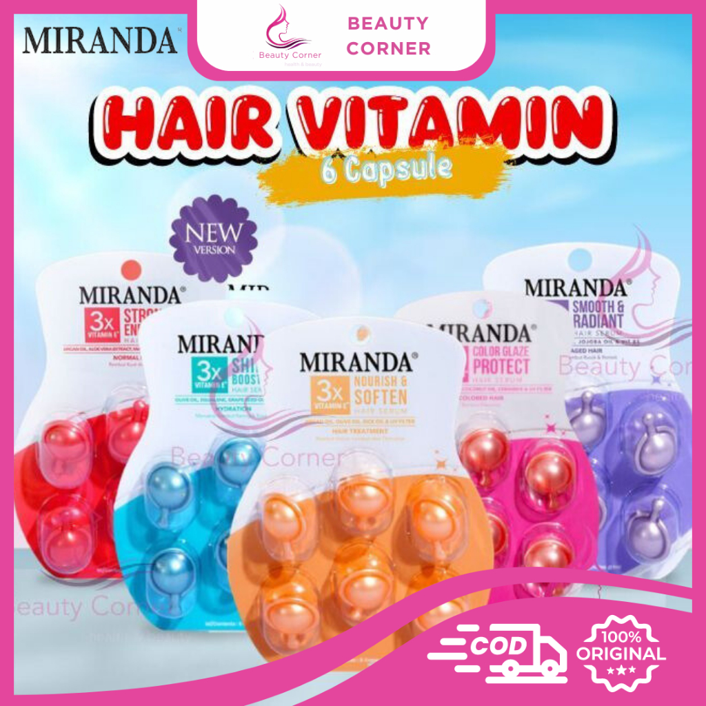 Miranda Hair Vitamin (Vitamin Rambut) Blister 6x1ml